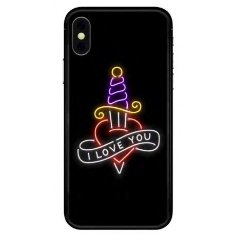 Benjamins Neon iPhone X/XS Tattoo - 8034115954387