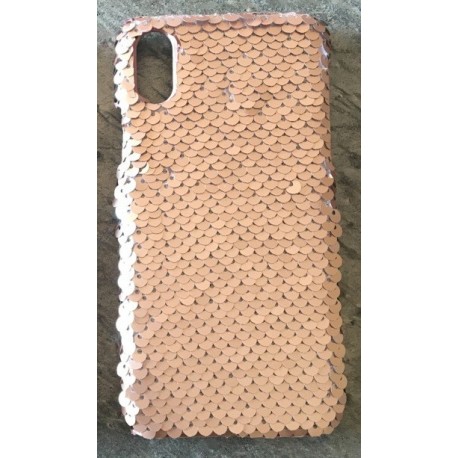 Benjamins Paillettes iPhone XS Max White/Silver - 8034115955490