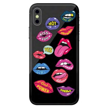 Benjamins Puffy Stickers iPhone X/XS Lips - 8034115954264