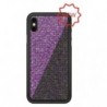 Benjamins Sequins Case iPhone XR Violet/black - 8034115956428