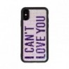 Benjamins Sequins Quote iPhone X/XS I Can't Love You - 8034115956312