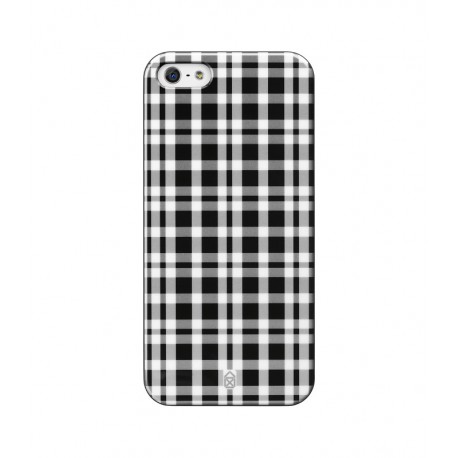 Case Scenario Boy&Girl clip-on iPhone 5/5s/SE Grey Check - 3760154075640