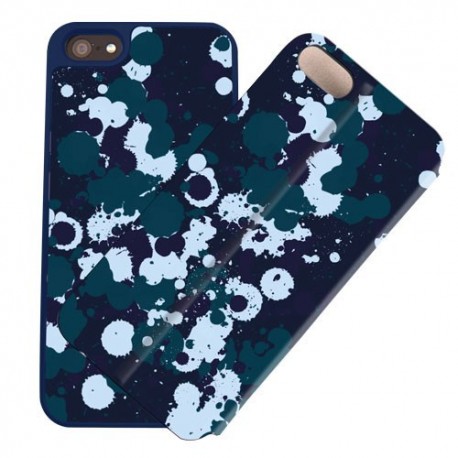 i-Paint Double Case iPhone 5/5s/SE Blue Camo - 8053264071318