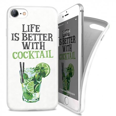 i-Paint Soft Case iPhone SE/8/7 Cocktail - 8053264075859
