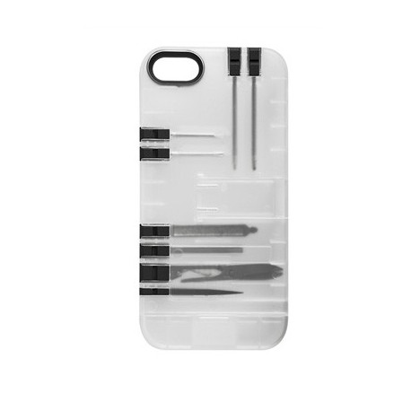 IN1 Multi-Tool case iPhone 5/5s/SE Clear/black Tools - 0858741004135