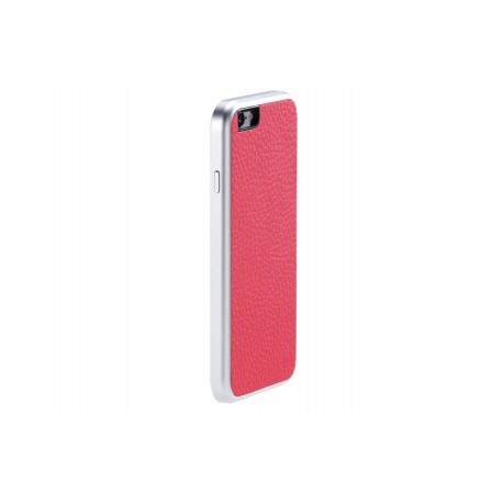 Just Mobile AluFrame Leather iPhone 6/6s Pink - 4712176187053