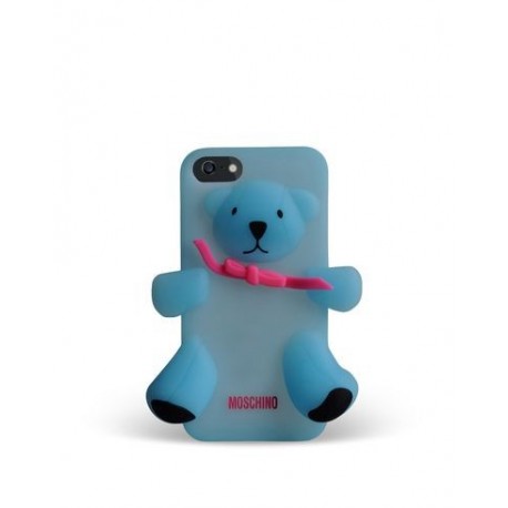 Moschino Bear Gennarino iPhone 5/5s/SE Phosph. Blue - 0887478000646