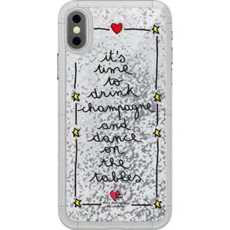 Silvia Tosi Liquid Case iPhone XR Champagne - 8034115954479