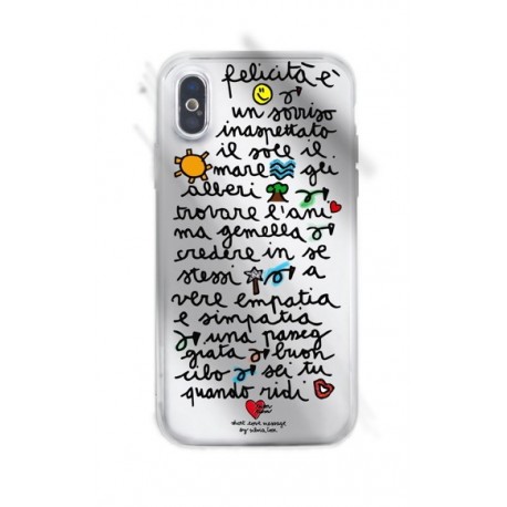 Silvia Tosi Soft Case iPhone X/XS Felicità é - 8034115953564