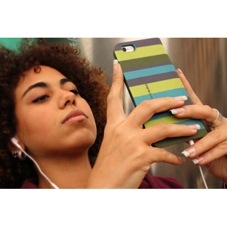 Tucano Libro Stripes iPhone 6/6s Green - 8020252049789