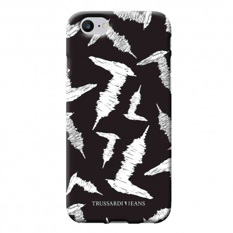 Trussardi B/W Soft Case iPhone SE/8/7 Sketch - 8034115949321