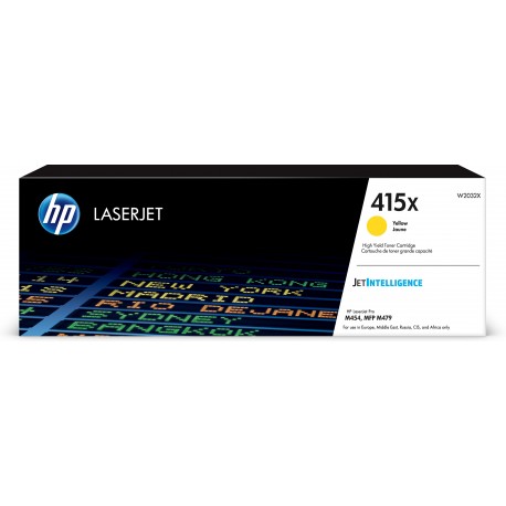 Toner HP 415X Amarelo Alto Rendimento - LaserJet M454/479 - 0192018046405