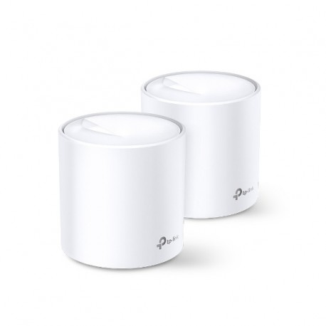 Router TP-LINK Deco X20 (2-pack) Sem Fios Dual-band (2,4 GHz / 5 GHz) Gigabit Ethernet Branco - 6935364052287