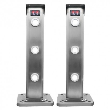 Oem ABL-J5003 Detector de Barreira a Laser Cablado 3 Feixes de Luz até 500 m Tripla Lente Ajustável LED Display NC/NO 12-24 V DC Aço Inoxidável IP67 - 8435325448084