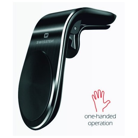 Swissten Magnetic Car Holder Easy Mount Black - 8595217466753