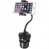 Macally Car Cup Holder Mount w USB charger - 8717278767512