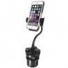 Macally Car Cup Holder Mount w USB charger - 8717278767512