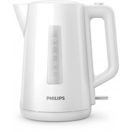 JARRO ELÉTRICO PHILIPS HD 9318/00 Jarro de Plástico de 1,7 L com Tampa Automática 1850 - 2200 W Branco com Indicador de Luz Sem Fios - 8710103940999