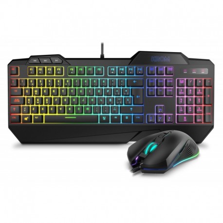 Teclado NOX Krom Krusher SEMI-MECHANICAL RGB COMBO - 8436587971068