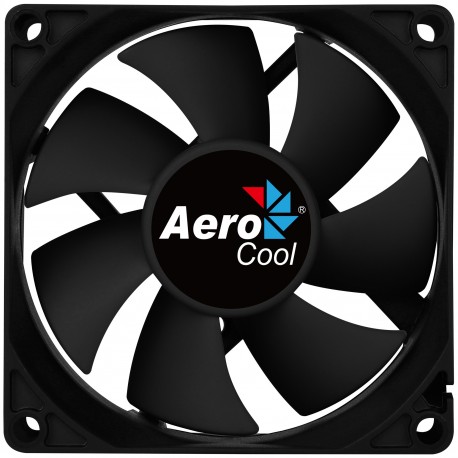 Ventoinha Aerocool Force 8 para Caixa de Computador Cooler 8 cm 1500 RPM Preto - FORCE8BK - 4718009157927