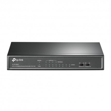 Switch de Mesa TP-LINK TL-SF1008LP Switch de Rede Não-gerido Fast Ethernet (10/100) Power over Ethernet (PoE) Preto - 6935364052768