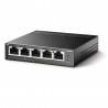 Switch De Mesa TP-Link 5 Portas Easy Smart Gigabit 4portas PoE+ - TL-SG105PE - 6935364052744