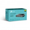 Switch De Mesa TP-Link 5 Portas Easy Smart Gigabit 4portas PoE+ - TL-SG105PE - 6935364052744