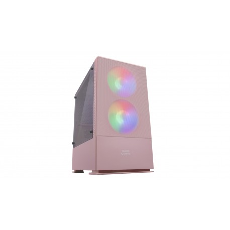 CAIXA MICRO-ATX CASE MARS GAMING MCZ PREMIUM 2X FRGB FAN WINDOW MESH WATERC PINK - 4710562757989