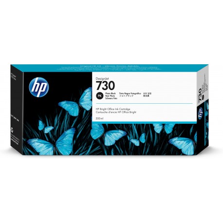 Tinteiro HP 730 Preto Foto 300ml DesignJet Serie T1700 - 0190781771319