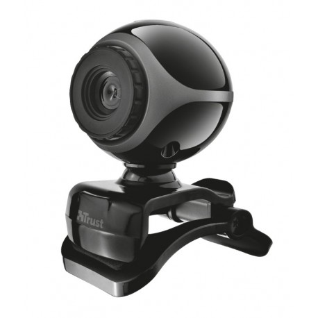 WebCam TRUST Exis Webcam - Black/Silver - 17003