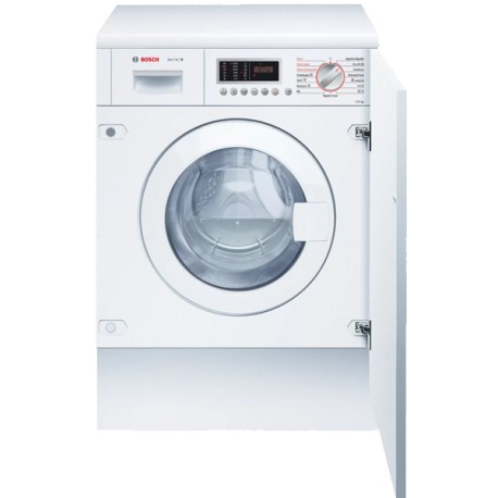 BOSCH WKD28542ES Máquina de Lavar e Secar a Roupa, de Encastre, Entrada Frontal, 7/4 Kg, 1400 RPM, Branco - 4242005237258