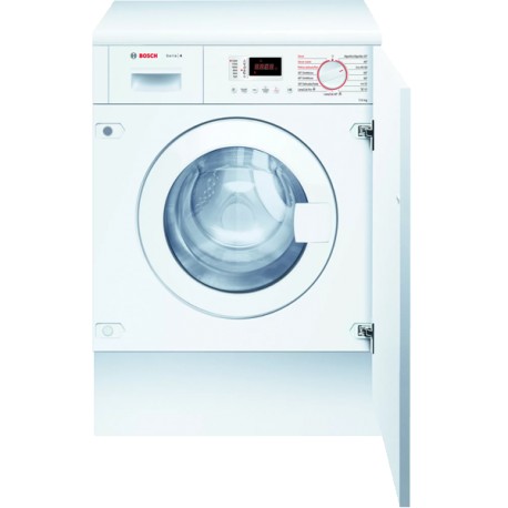 BOSCH WKD24362ES Máquina de Lavar e Secar a Roupa, de Encastre, Entrada Frontal, 4/7 Kg, 1200 RPM, Branco - 4242005237265