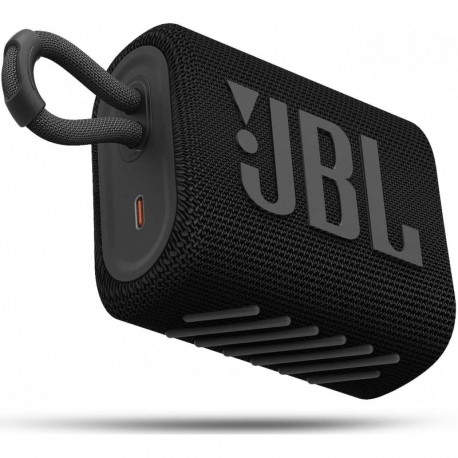 Coluna Portátil JBL GO 3 Bluetooth IPX7 USB-C Black - 6925281975615