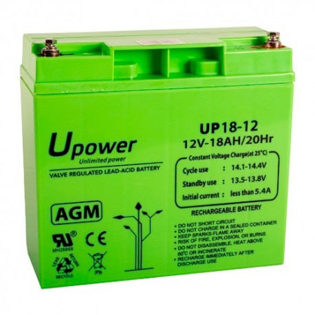 BATT-1218-U Bateria de chumbo-acido AGM Tensao 12 V