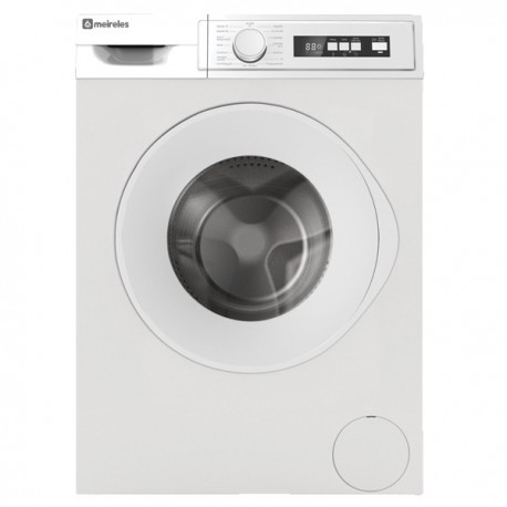 Máquina de Lavar Roupa MEIRELES MLR 1061 W de Livre Instalação Entrada Frontal 6 Kg 1000 RPM Branco - 5604409009838