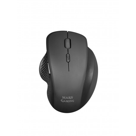 Rato Mars Gaming MMWERGO Rato Mão Direita Ergonómico RF Wireless Mecânico 3200 DPI Preto - 4710562758429