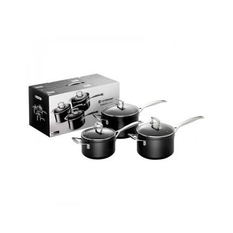 LE CREUSET Set 3 Tachos com Tampa, 20 cm, 2,6 L, Alumínio - 51803000010002 - 0630870273169