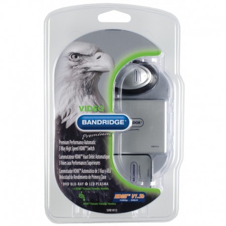 BANDRIDGE - PREMIUM Comutador HDMI SVB1013 - 8717587033872