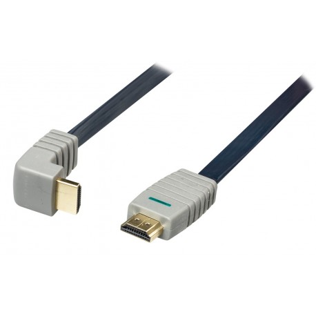 BANDRIDGE - Cabo HDMI 5m flat ficha 90º BVL1335 - 8717587030758