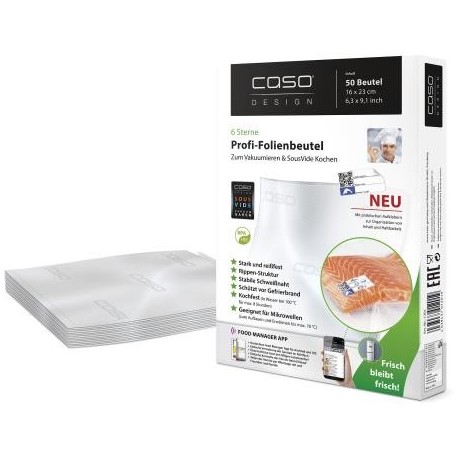 CASO - Sacos p/ Vácuo 16x23cm 50 Un - 4038437012019