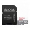 Micro SD Sandisk 64GB Ultra MicroSDHC 100MB/s Class 10 UHS-I - 0619659185060