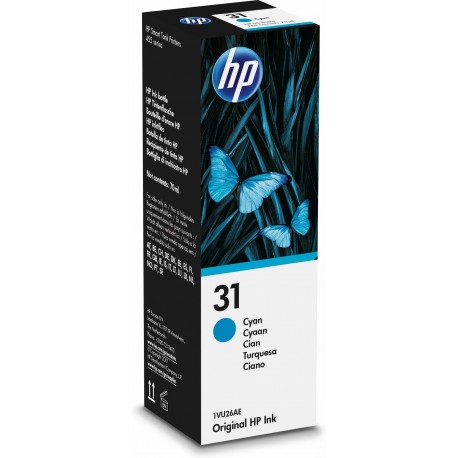 HP - Tinteiro Tank 31 70ml Azul 1VU26AE - 0191628349487