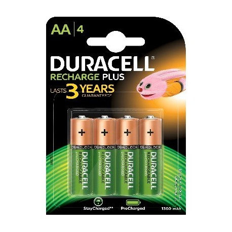 DURACELL - Reca. AA 1,2V 1300mAH- HR6 Bl4 - 5000394039247