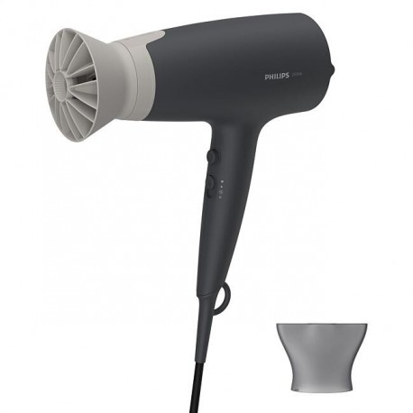 Secador de Cabelo Philips BHD351/10 com Acessório ThermoProtect de 2100 W DC Argola de Suspensão 1,8 m Cinzento - 8710103961987