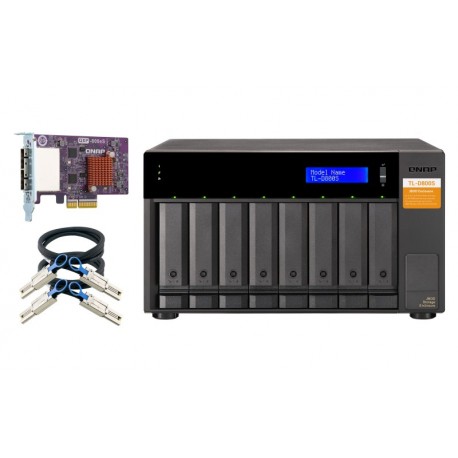 QNAP 8-bay Desktop SATA JBOD Expansion Unit - TL-D800S - 4713213515969