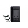 QNAP 2-bay 3.5" SATA HDD USB 3.1 Gen2 10Gbps Type-C Hardware RAID External Enclosure- TR-002 - 4713213515310