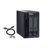 QNAP 2-bay 3.5" SATA HDD USB 3.1 Gen2 10Gbps Type-C Hardware RAID External Enclosure- TR-002 - 4713213515310