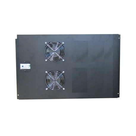 WP RACK Fan Tray for RNA 600 Depth Racks with 2 Fans and Thermostat Black Ral 9005 - 8032958189812