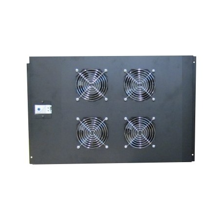 WP RACK Fan Tray for RNA 800 Depth Racks with 4 Fans and Thermostat Black Ral 9005 - 8032958189829