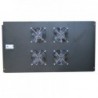 WP RACK Fan Tray for RSB 1000 Depth Racks with 4 Fans and Thermostat Black Ral 9005 - 8032958189836